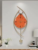 벨 커버가 있는 노르딕 스타일 3D 스테레오 시계 거실 벽시계 침실 모던 심플 태양 운동 크리에이티브 벽시계 - 이미지 4