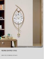 벨 커버가 있는 노르딕 스타일 3D 스테레오 시계 거실 벽시계 침실 모던 심플 태양 운동 크리에이티브 벽시계 - 이미지 5