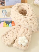 크레용신짱 같은 스카프 원사 울 손뜨개 DIY 아다이 같은 두꺼운 아이스캣테일 원사 손가락 원사 - 이미지 3