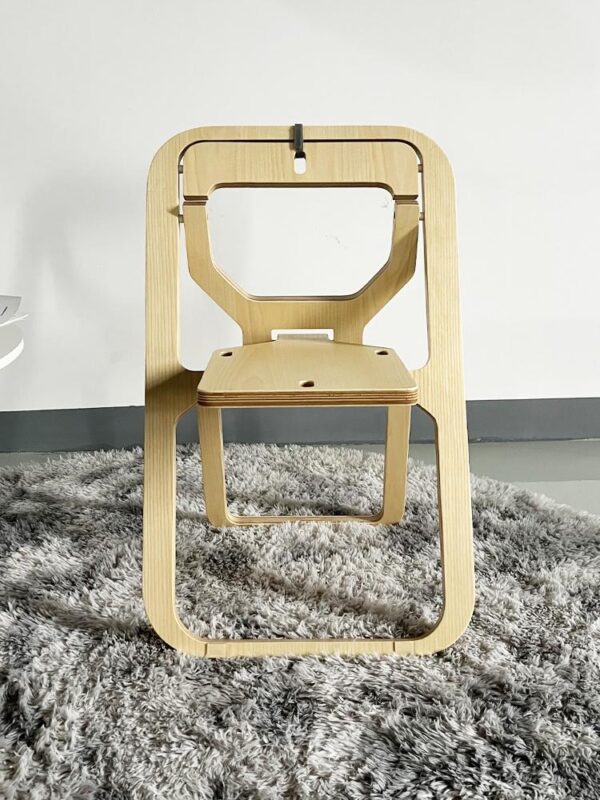 디자이너 솔리드 우드 다이닝 체어 넷 레드 홈 크리에이티브 초박형 플랫 폴딩 체어 소형 가정용 등받이 의자 야외 실내