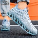 충격 흡수 스포츠 풀 팜 에어 쿠션 러닝화 남성 가을 트렌디 브랜드 대디 남성화 푸티안 스프링 러닝화 가을 스타일 - 이미지 3