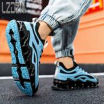 충격 흡수 스포츠 풀 팜 에어 쿠션 러닝화 남성 가을 트렌디 브랜드 대디 남성화 푸티안 스프링 러닝화 가을 스타일 - 이미지 4