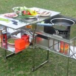 야외 모바일 주방 접이식 테이블 캠핑장 스토브 조리용품 자동차 자율 주행 장비 보관함