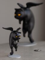 남녀를 위한 Yuanye 씨의 현대적이고 독창적인 가정용 가구, 휴일 장식, 고양이 선물, 트렌디한 조각품, 생일 예술 선물 - 이미지 4