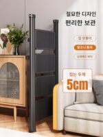 사다리 가정용 접이식 텔레스코픽 소형 경량 3단 사다리 의자 다기능 헤링본 사다리 스텝 사다리 접이식 계단 - 이미지 2