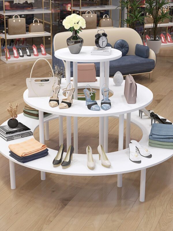 나카시마 디스플레이 캐비닛 원형 디스플레이 캐비닛 가방 신발 화장품 선물 모자 및 아동 제품 디스플레이 캐비닛 나무 디스플레이 선반