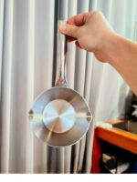 미니 식품 보충 냄비 18/10 스테인리스 스틸 3겹 스틸 낙하 방지 질식 오일 튀김 우유 냄비 12.5cm 뜨거운 우유 장난감 냄비 - 이미지 2