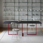 심플한 견고한 원목 책상, 창의적인 직사각형 미니멀리스트 회의용 테이블, 가볍고 고급스러운 디자이너 책상, 개성 있는 패션 테이블