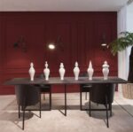 심플한 견고한 원목 책상, 창의적인 직사각형 미니멀리스트 회의용 테이블, 가볍고 고급스러운 디자이너 책상, 개성 있는 패션 테이블 - 이미지 2