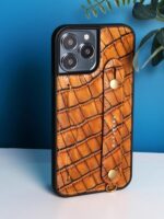 HANATORA Flower Tiger는 Apple 16/15promax 모바일 폰 케이스에 적합합니다. 끈 손목 받침대 정품 가죽 남성 및 여성 14plus/13/12 올인클루시브 낙하 방지 고급 카드