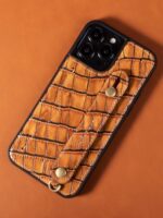 HANATORA Flower Tiger는 Apple 16/15promax 모바일 폰 케이스에 적합합니다. 끈 손목 받침대 정품 가죽 남성 및 여성 14plus/13/12 올인클루시브 낙하 방지 고급 카드 - 이미지 4