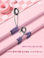 하오둔 핑크 마카롱 루어낚싯대 마이크로오브젝트 말입낚싯대 풀세트 초보 어린이 장거리 캐스팅 여자 낚싯대 세트 - 이미지 3