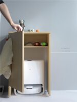 샤오무량핀 청소 로봇 수납장 윈징 에코백스 사이드 캐비닛 청소 수납장 진공 청소기 가사 캐비닛 - 이미지 4