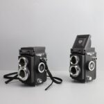 모던 심플 트윈렌즈 레플렉스 카메라 모델 모델 룸 스터디 룸 장식 소품 음악 테마 소프트 장식 디자인