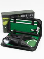 분리형 4단 클럽 트레이닝 용품 자동 볼 리턴 기능이 있는 실내 사무실 골프 퍼팅 연습 세트 - 이미지 2