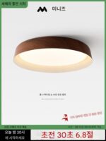 일본식 와비사비 스타일 침실 통나무 스타일 천장 램프 홈 마스터 침실 램프 디자이너 램프 호두색 스터디 램프