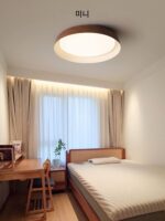 일본식 와비사비 스타일 침실 통나무 스타일 천장 램프 홈 마스터 침실 램프 디자이너 램프 호두색 스터디 램프 - 이미지 5