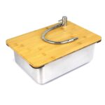 Jansen 야외 IGT 캠핑 테이블 주방 제브라 원 유닛 싱크 모듈 조합 수도꼭지 야채 분지 수영장 스노우 피크 - 이미지 5