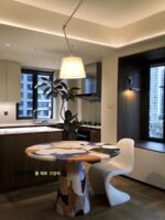 끌로 깎은 고양이 유리섬유 맞춤형 네덜란드 예술가 용광로 유화 페인팅 테이블 창의적 조명 고급 레저 식탁