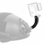 Gopro 알루미늄 합금 연장 막대 DJI 스포츠 카메라 헬멧 짧은 곡선 막대 헬멧 확장 암 브라켓에 적합 - 이미지 3