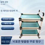 작업장 안티 스태틱 다층 소재 랙 턴오버 카 린 튜브 다기능 도구 카 분류 모바일 트롤리 - 이미지 4