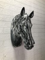 농가 안뜰 레저 클럽 핫팟 바베큐 레스토랑 벽 장식 12 동물 벽걸이 핫 세일 - 이미지 5