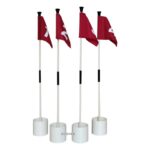 골프 그린 깃대 홀컵 1단/2단 분리형 깃대 코스 연습용품 깃대 홀컵 세트 - 이미지 5