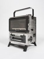 블랙 솔리드 야외 소형 벽난로 다기능 오븐 나무 스토브 펠릿 스토브 야외 캠핑 장비 조리 시스템 - 이미지 5