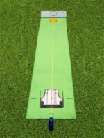 멜레링크스 골프 사무실 볼 카펫 그린 소재 미니 골프 세트 홈 퍼팅 연습기 - 이미지 2