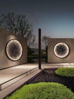 문 벽등 야외 방수 빌라 안뜰 정원 외벽 장식 거실 레스토랑 인터넷 유명인 매장 릴리프 문등 - 이미지 2