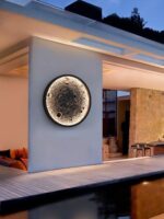 문 벽등 야외 방수 빌라 안뜰 정원 외벽 장식 거실 레스토랑 인터넷 유명인 매장 릴리프 문등 - 이미지 5