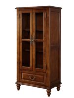 벽면 TV 사이드 캐비닛 거실 소형 책장 홈 더블 도어 수납 캐비닛 주방 수납 캐비닛에 대한 미국 스타일 견고한 나무 와인 캐비닛 - 이미지 5