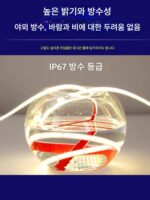 수중 COB 실리콘 라이트 스트립 24Vled 실외 방수 IP68 접착제 충전 없음 라이트 스팟 유연한 선형 라이트 스트립 수영장 - 이미지 2