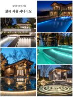 수중 COB 실리콘 라이트 스트립 24Vled 실외 방수 IP68 접착제 충전 없음 라이트 스팟 유연한 선형 라이트 스트립 수영장 - 이미지 3