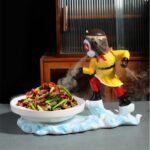 드라이아이스 크리에이티브 식기 호텔 특성 예술적 컨셉 테이블 세팅 개인용 접시 개인 셰프 인터넷 유명인 가재 원숭이 왕 서유기