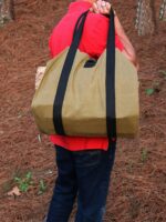 600D 옥스포드 천 장작 보관 가방 장작 캠핑 야외 로깅 가방 운반 보관 가방 나무 옥스포드 천 가방 - 이미지 3