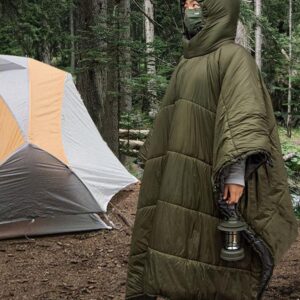 야외 다기능 남녀용 내한성 망토 캠핑 다목적 방풍 보온 해먹 랩 커버 해먹 침낭
