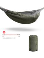야외 다기능 남녀용 내한성 망토 캠핑 다목적 방풍 보온 해먹 랩 커버 해먹 침낭 - 이미지 4