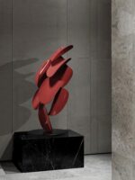 사무실 장식 추상 금속 예술 장식품 모델 룸 판매 사무실 거실 입구 공예품 고급 선물