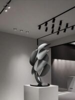 사무실 장식 추상 금속 예술 장식품 모델 룸 판매 사무실 거실 입구 공예품 고급 선물 - 이미지 2