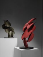 사무실 장식 추상 금속 예술 장식품 모델 룸 판매 사무실 거실 입구 공예품 고급 선물 - 이미지 4