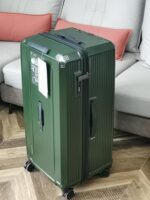 여성용 수출용 트롤리 케이스 28인치 범용 휠 대용량 여행 가방 36 무소음 학생용 여행 가방 남성용 체크인 여행 가방 - 이미지 5