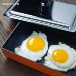 우랑 SF 익스프레스 일본 브랜드 커버드 타마고야키 플랫 바텀 노스틱 팬 프라이드 에그 가스 인덕션 쿠커 - 이미지 3