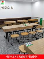 상업용 식탁 케이터링 간식 패스트푸드 국수 호텔 레스토랑 서랍 테이블 멍즈위안 쌀국수 레스토랑 테이블과 의자 조합 - 이미지 2