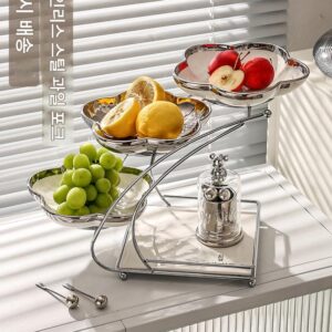 가벼운 고급 과일 접시 거실 홈 티 테이블 사탕 접시 2024년 신제품 간식 디스플레이 접시 크리에이티브 장식 디저트 접시