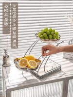 가벼운 고급 과일 접시 거실 홈 티 테이블 사탕 접시 2024년 신제품 간식 디스플레이 접시 크리에이티브 장식 디저트 접시 - 이미지 3