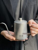 핸드브루 커피포트 드립컵 세트 가정용 커피메이커 야외 캠핑장비 접이식 핸드브루 커피포트 - 이미지 2