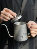 핸드브루 커피포트 드립컵 세트 가정용 커피메이커 야외 캠핑장비 접이식 핸드브루 커피포트 - 이미지 4