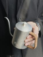 핸드브루 커피포트 드립컵 세트 가정용 커피메이커 야외 캠핑장비 접이식 핸드브루 커피포트 - 이미지 5