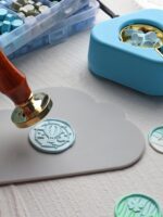 왁스 용해로 세트 스푼 왁스 봉인 용해 왁스 입자 가열 도구 전기로 전기 용해로 안전 일정 온도 - 이미지 3